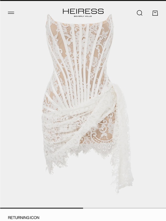 Heiress Beverly Hills Other - Heiress Beverly Hills Corset Dress - White